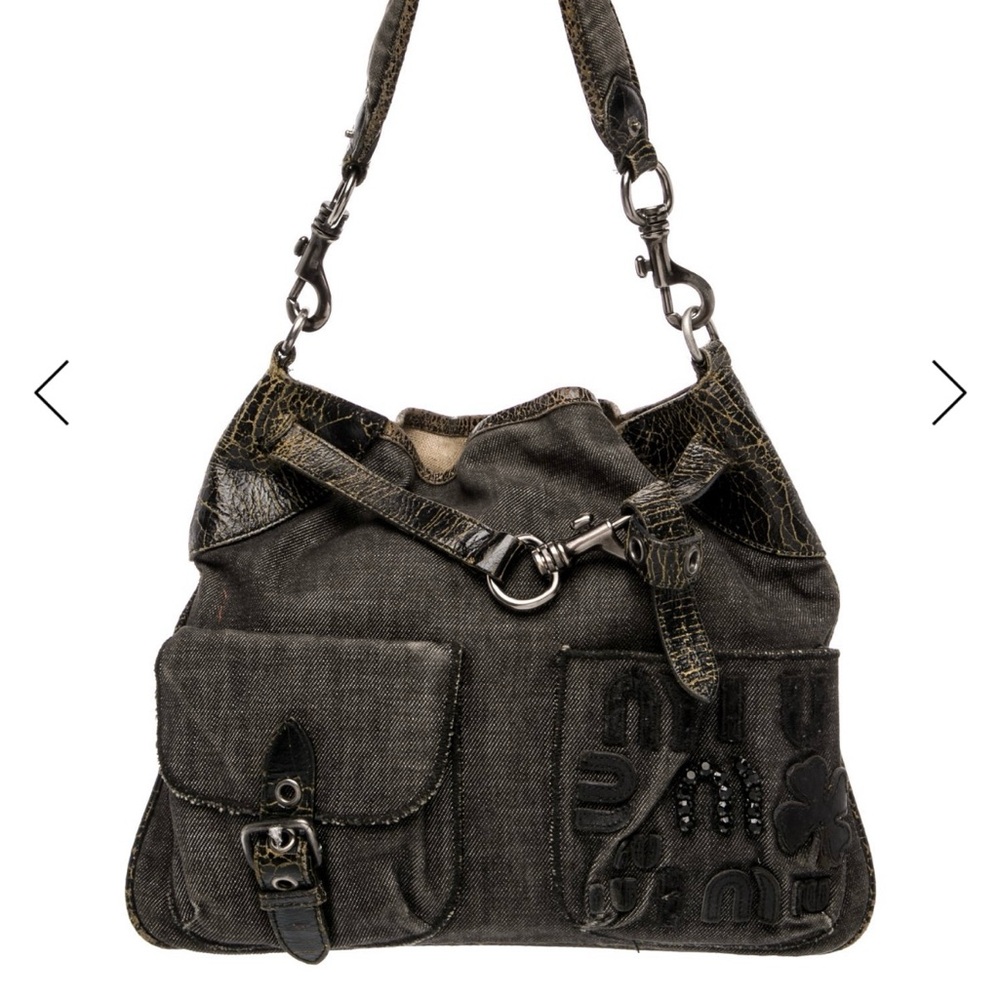 Miu Miu Denim Shoulder Bag